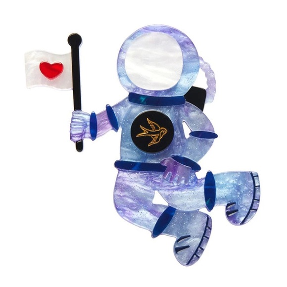 Erstwilder Major Tom Brooch space astronaut pin NWOT - Picture 4 of 8